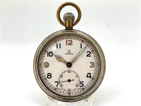 omega gstp military pocket watch|pocket watch british military.